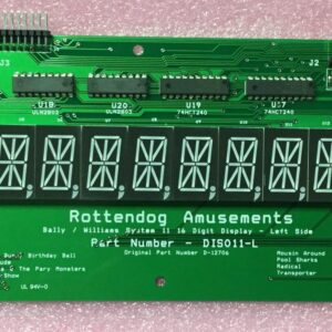 A green board with numbers on it