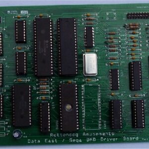 A close up of the bottom side of an electronic board.