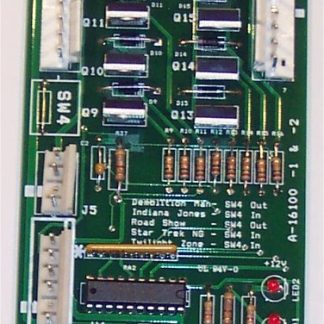 A circuit board with many different types of wires.